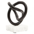 Mirano Matt Black Knot Sculpture