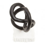 Mirano Matt Black Knot Sculpture