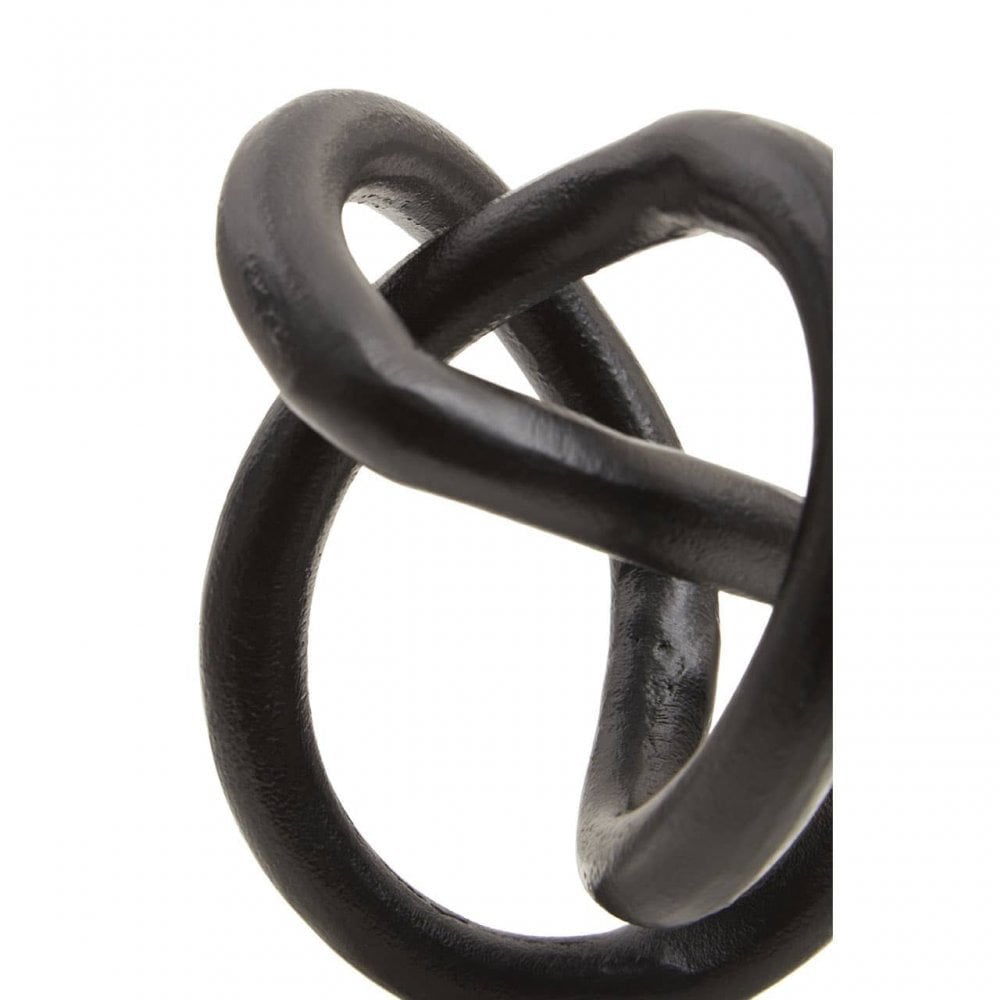 Mirano Matt Black Knot Sculpture
