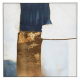 Astratto Blue And Gold Foil Wall Art