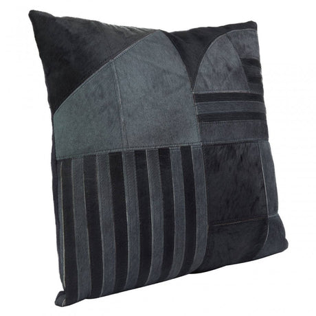 Safira Black And Grey Suede Cushion
