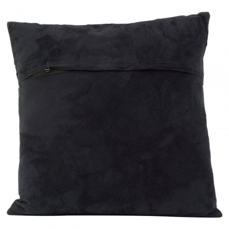 Safira Black And Grey Suede Cushion