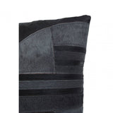 Safira Black And Grey Suede Cushion