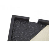 Ezra Set Of Four Black And White Coasters With Holder