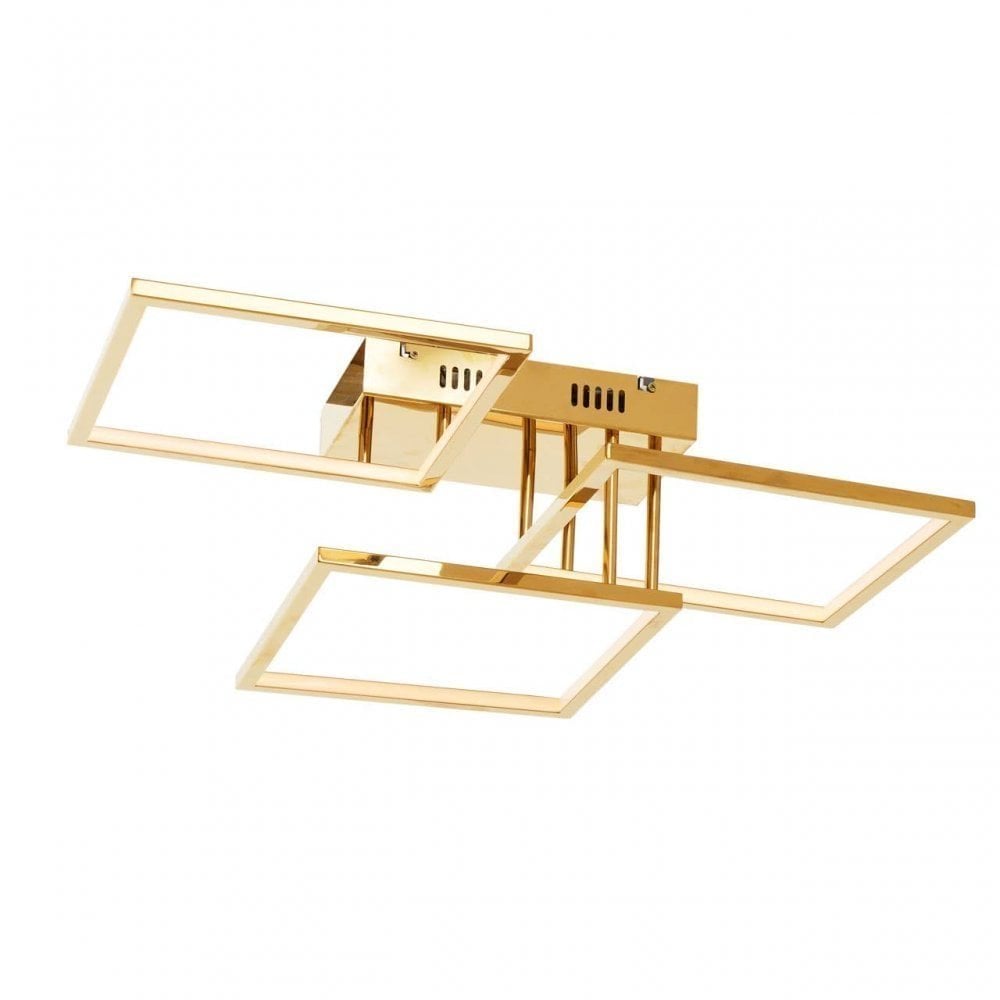 Trieste Three Square Ceiling Light