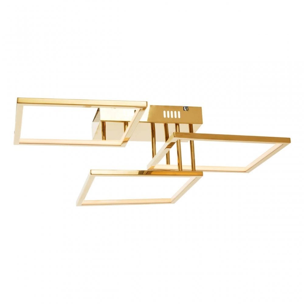 Trieste Three Square Ceiling Light