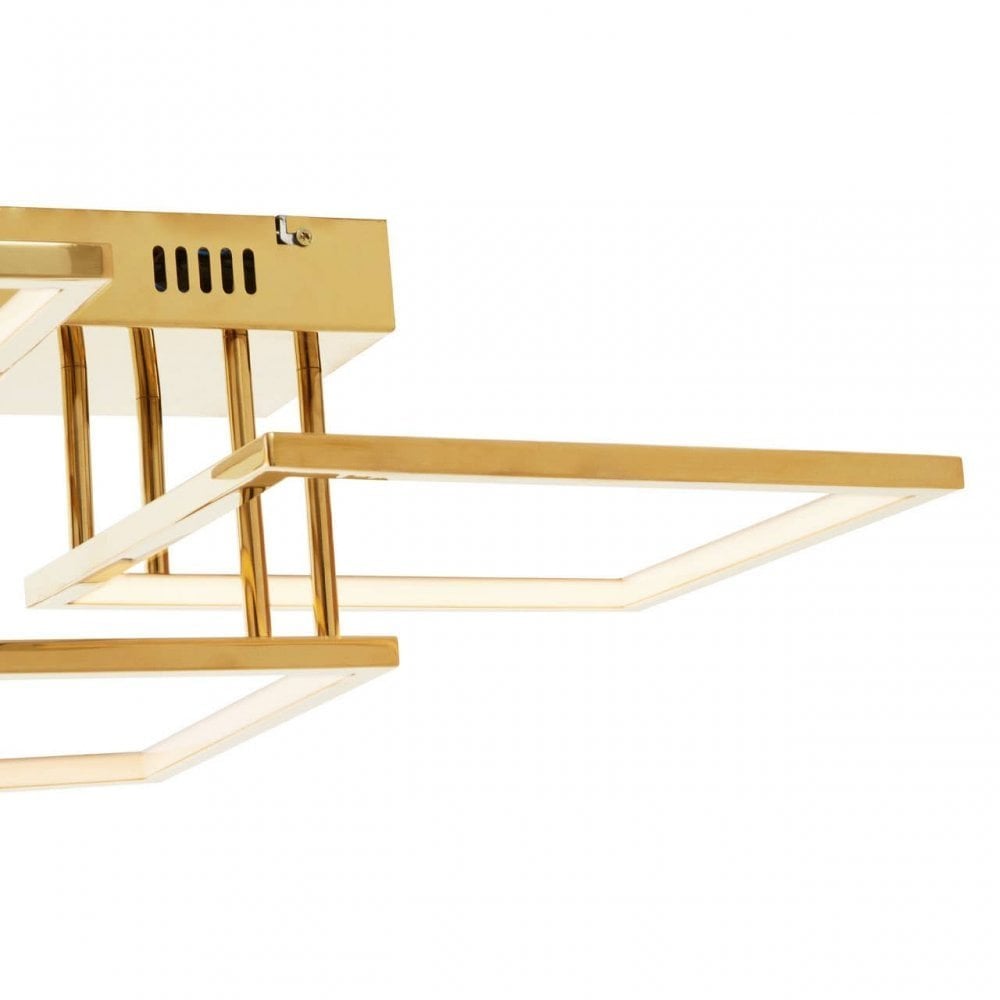 Trieste Three Square Ceiling Light