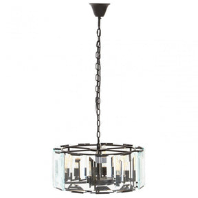 Babylon Small Black Iron Chandelier