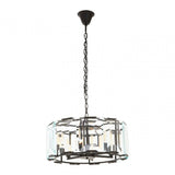Babylon Small Black Iron Chandelier