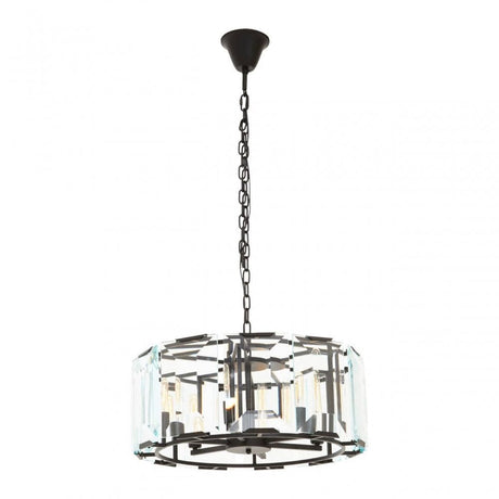 Babylon Small Black Iron Chandelier