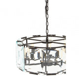 Babylon Small Black Iron Chandelier