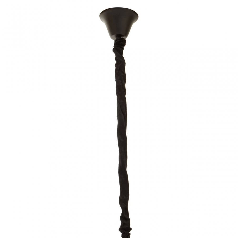 Babylon Small Black Iron Chandelier