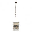 Babylon Black Iron And Crystal Chandelier