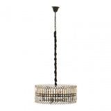 Babylon Six Bulb Black Crystal Chandelier