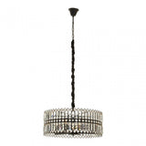 Babylon Six Bulb Black Crystal Chandelier