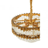 Babylon Four Bulb Antique Gold Chandelier