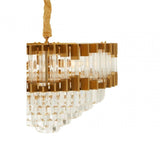 Babylon Four Bulb Antique Gold Chandelier