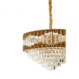 Babylon Four Bulb Antique Gold Chandelier