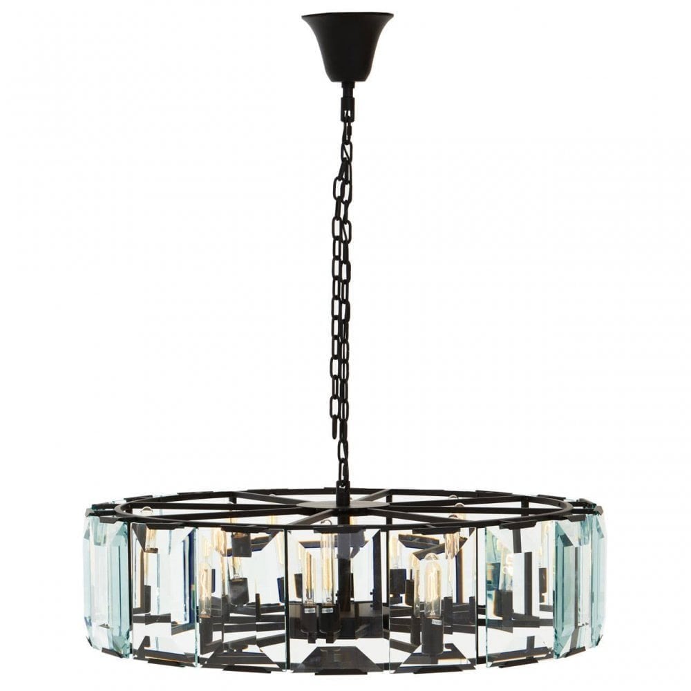 Babylon Large Black Iron Chandelier