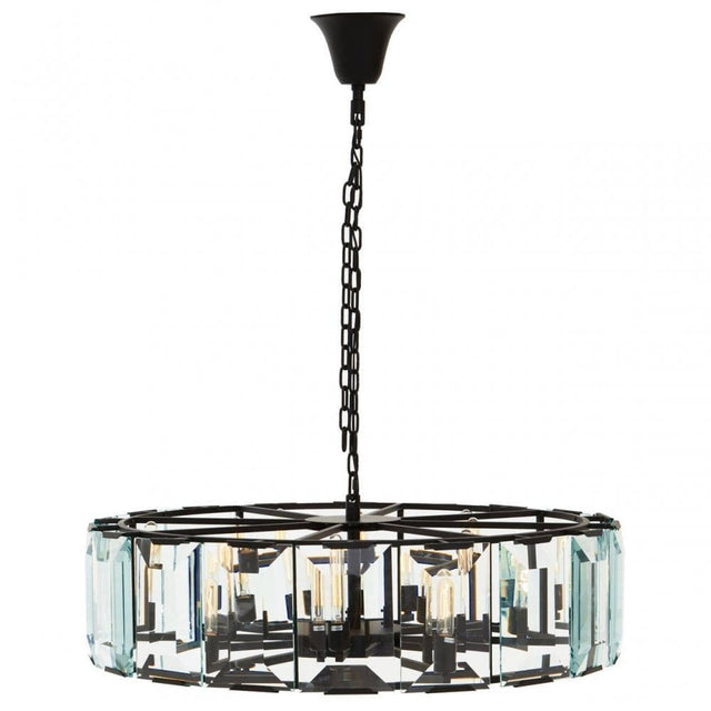 Babylon Large Black Iron Chandelier
