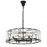 Babylon Large Black Iron Chandelier
