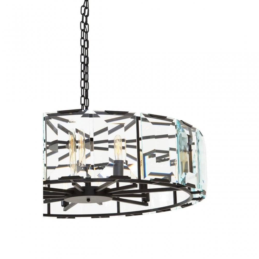 Babylon Large Black Iron Chandelier