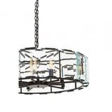 Babylon Large Black Iron Chandelier