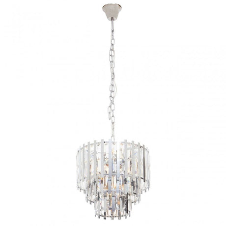 Babylon Eight Bulb Chrome Chandelier