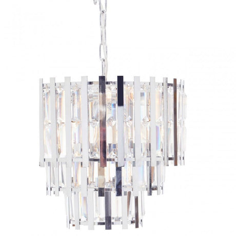 Babylon Eight Bulb Chrome Chandelier