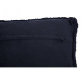Bosie Lamina Navy Blue Rectangular Cushion