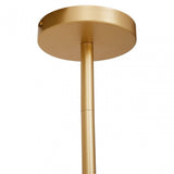 Abira Ten Bulb Gold Finish Pendant Light