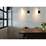 Lucide ZINO - Modern Pendant Lamp - Smoke Grey Glass Cylinder - Adjustable Height E27