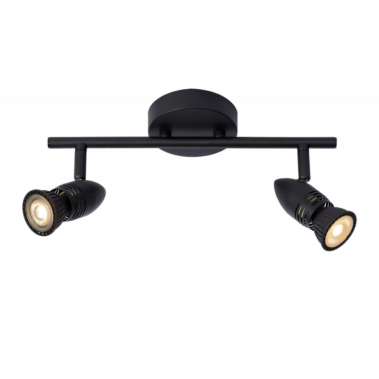 Lucide CARO - Modern Black Ceiling Spotlights - Dual GU10