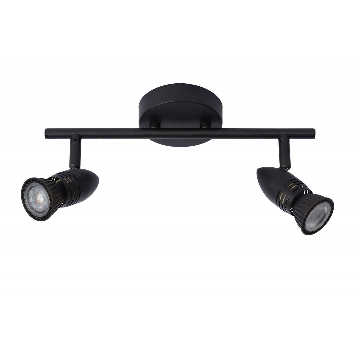 Lucide CARO - Modern Black Ceiling Spotlights - Dual GU10