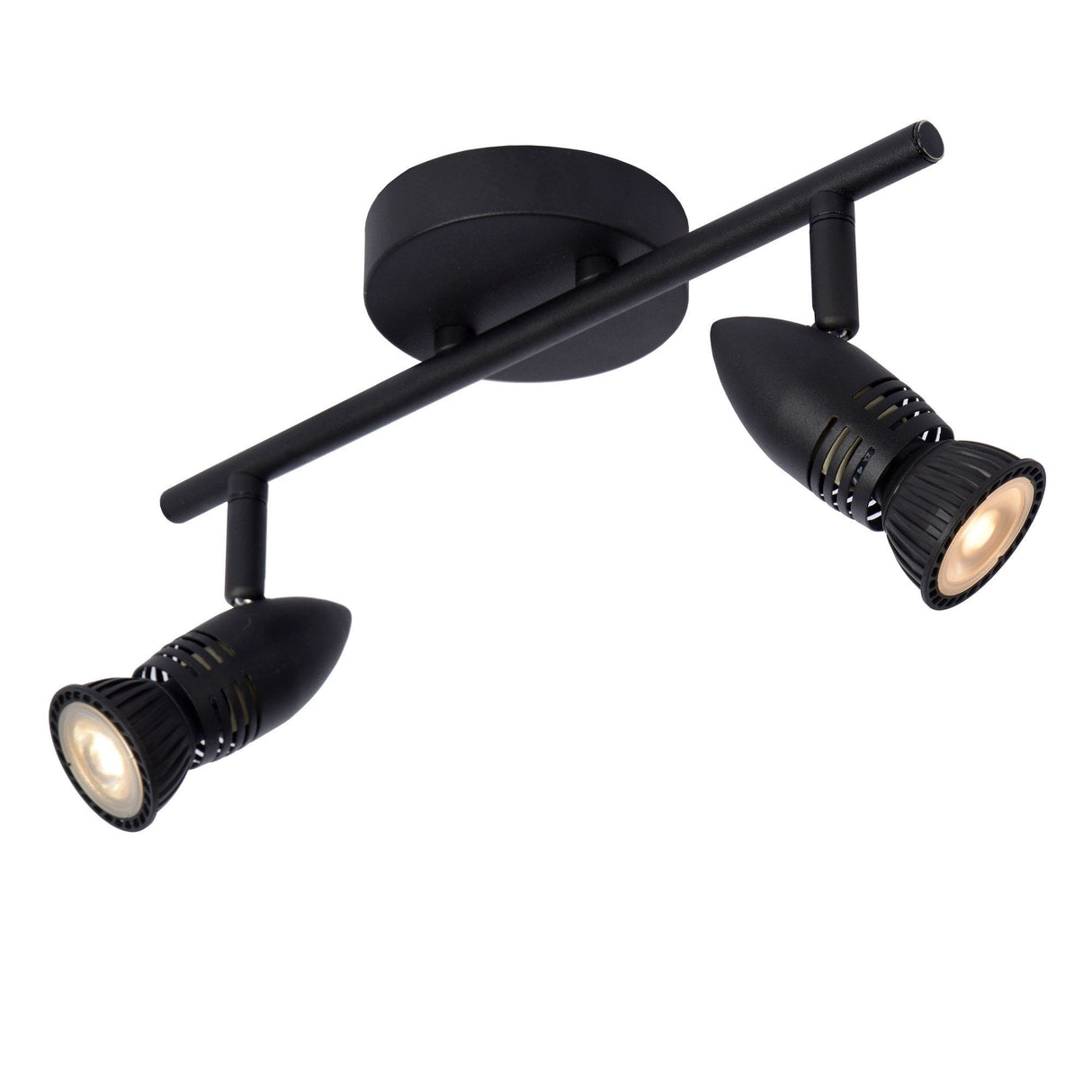 Lucide CARO - Modern Black Ceiling Spotlights - Dual GU10