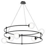 Contemporary Black Metal Balance Pendant Light by Maytoni