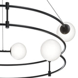 Contemporary Black Metal Balance Pendant Light by Maytoni