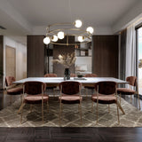 Elegant Arc Gold Pendant Lamp - Contemporary Design