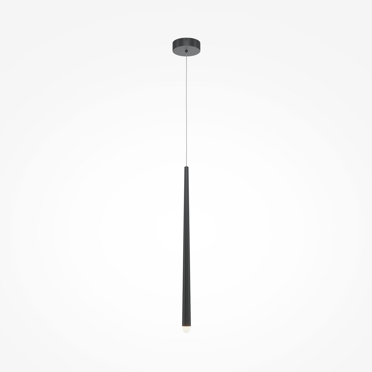 Sleek Black Modern Pendant Light - Cascade Series
