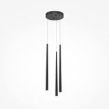 Sleek Black Cascade LED Pendant Light by Maytoni