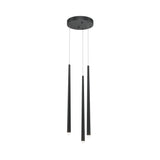 Sleek Black Cascade LED Pendant Light by Maytoni