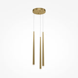 Elegant Brass Cascade Pendant Light Fixture - Maytoni Modern Style