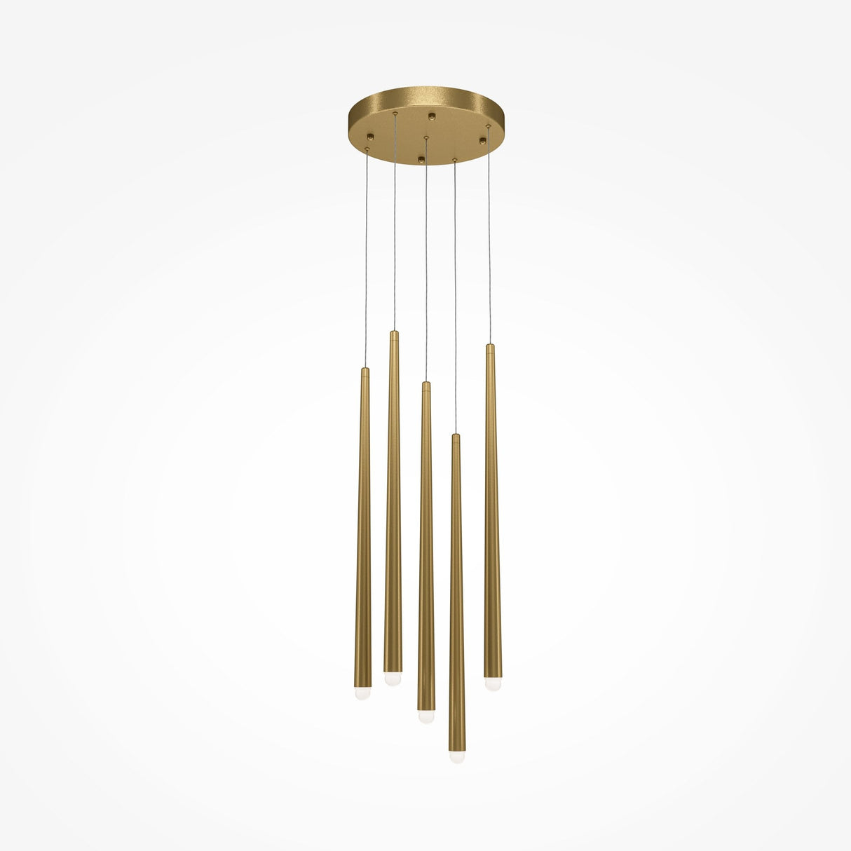 Contemporary Brass Cascade Pendant Light
