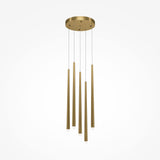 Contemporary Brass Cascade Pendant Light
