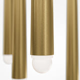 Contemporary Brass Cascade Pendant Light