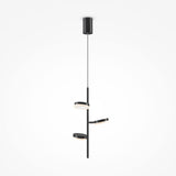 Contemporary Matte Black Pendant Light - Fad Collection by Maytoni