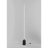 Sleek Black Modern Flow LED Floor Lamp by Maytoni