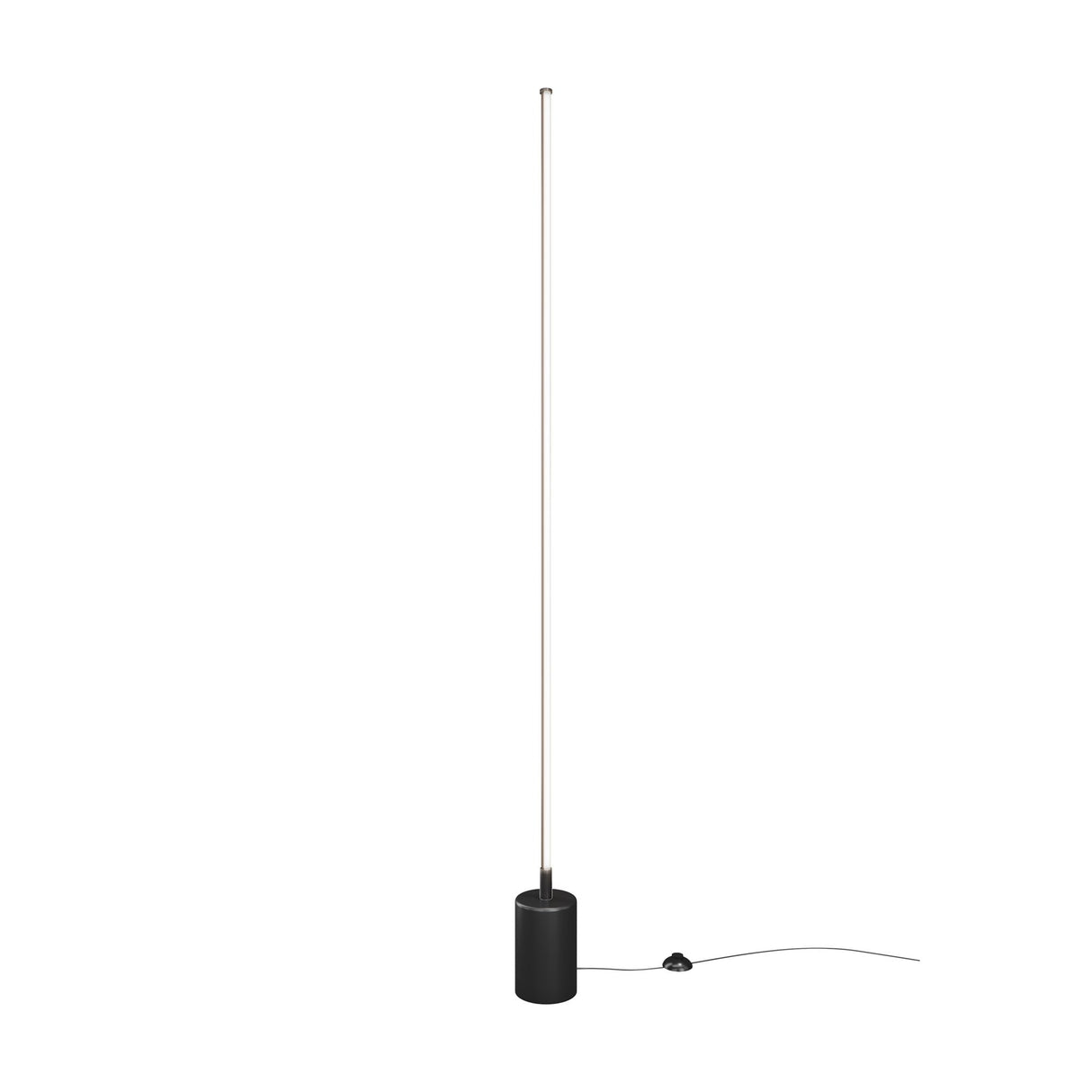 Sleek Black Modern Flow LED Floor Lamp by Maytoni
