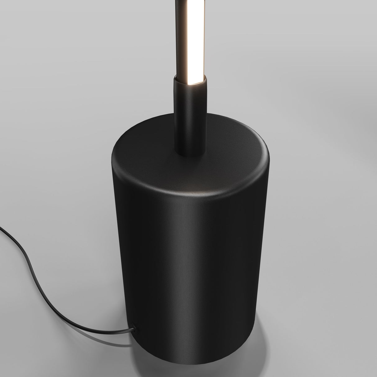 Sleek Black Modern Flow LED Floor Lamp by Maytoni