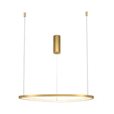 Gleaming Brass Modern Pendant Light - Maytoni Glint Series